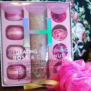 💕🛀🧼🌺 aromatherapy spa treatment Rose, coconut